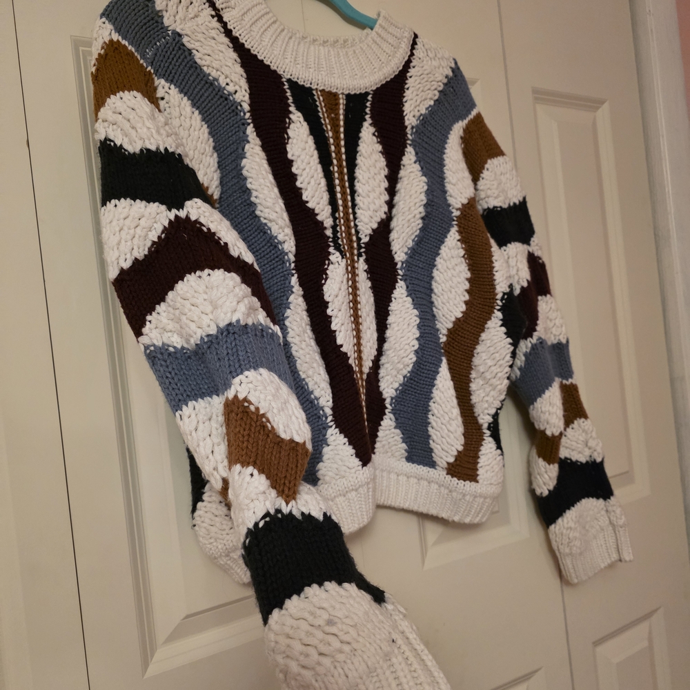 Colorful Geometric Pattern Sweater - Picture 2 of 5